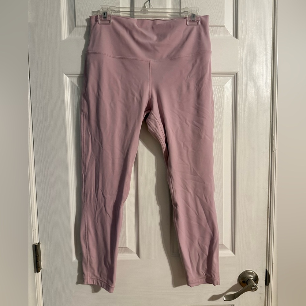 lululemon athletica align high rise in peony pink size 12
